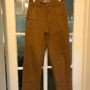 Everlane Straight Leg Crop (golden brown)